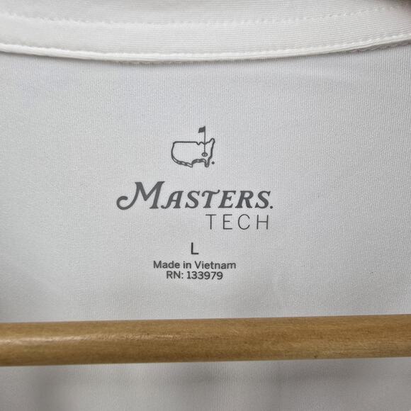 Masters Tech Polo Golf Shirt Mens Large White Performance Apparel NWT - Picture 6 of 11
